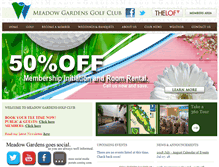 Tablet Screenshot of meadowgardens.com